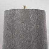 ELSTEAD Lighting Ascent 1 Light Table Lamp with Dark Grey Shade - Black