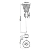 ELSTEAD Lighting Agatha 2 Light Wall Light - Polished Chrome