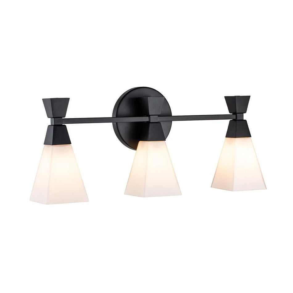 Bowtie 3lt Wall Light - Matte Black