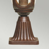 ELSTEAD Lighting Chicago 1 Light Small Pedestal Lantern - Bronze - Rusty Bronze Patina