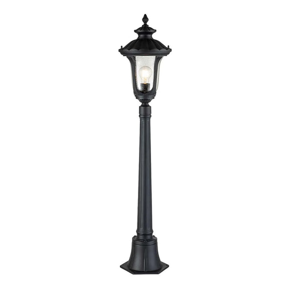 ELSTEAD Lighting Chicago 1 Light Small Pillar Lantern - Textured Black