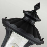 ELSTEAD Lighting Chicago 1 Light Small Pillar Lantern - Textured Black