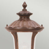 ELSTEAD Lighting Chicago 1 Light Small Pillar Lantern - Bronze - Rusty Bronze Patina