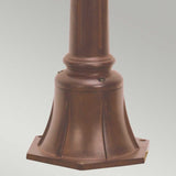 ELSTEAD Lighting Chicago 1 Light Small Pillar Lantern - Bronze - Rusty Bronze Patina