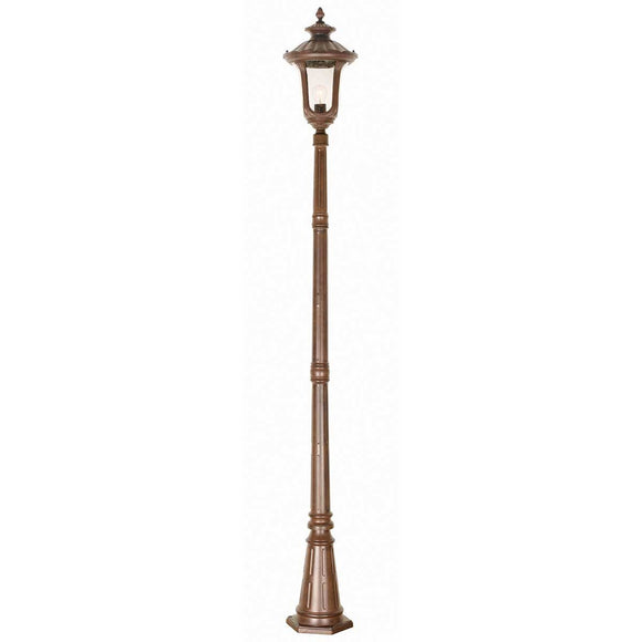 ELSTEAD Lighting Chicago 1 Light Medium Lamp Post - Rusty Bronze Patina