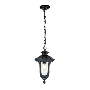 ELSTEAD Lighting Chicago 1 Light Small Chain Lantern - Textured Black