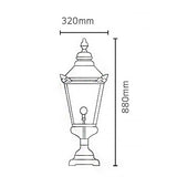 ELSTEAD Lighting Chelsea 1 Light Grande Pedestal Lantern - Copper