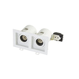 SEARCHLIGHT Grid 2 GU10, Fire Rated, White