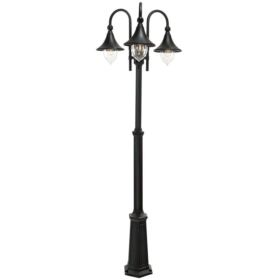 ELSTEAD Lighting Firenze 3 Light Lamp Post - Black