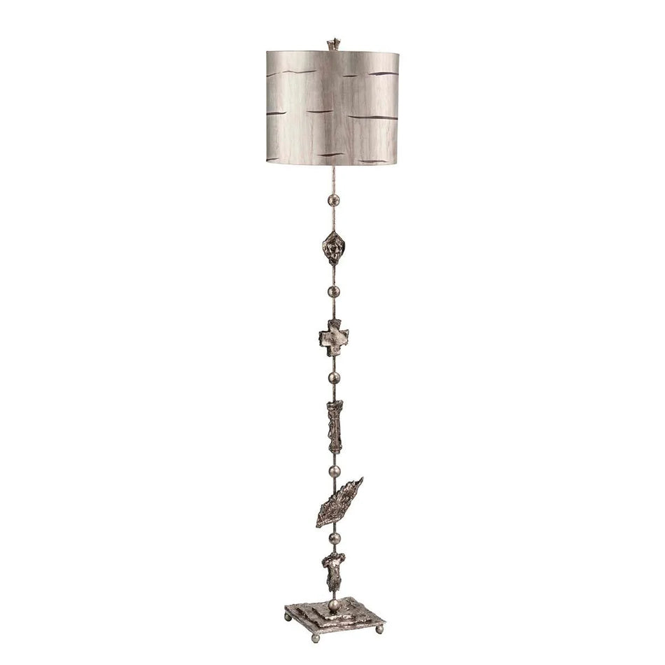 Fragment 1 Light Floor Lamp - Aged Silver