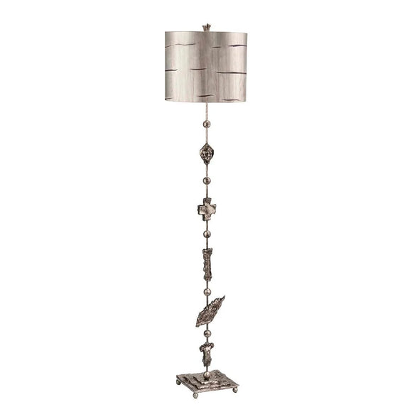 ELSTEAD Lighting Fragment 1 Light Floor Lamp - Aged Silver