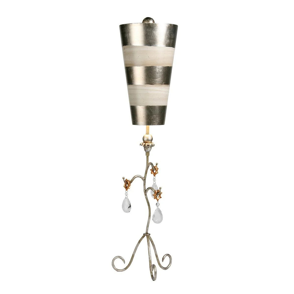 Tivoli 1 Light Wall Light - Silver & Cream Patina