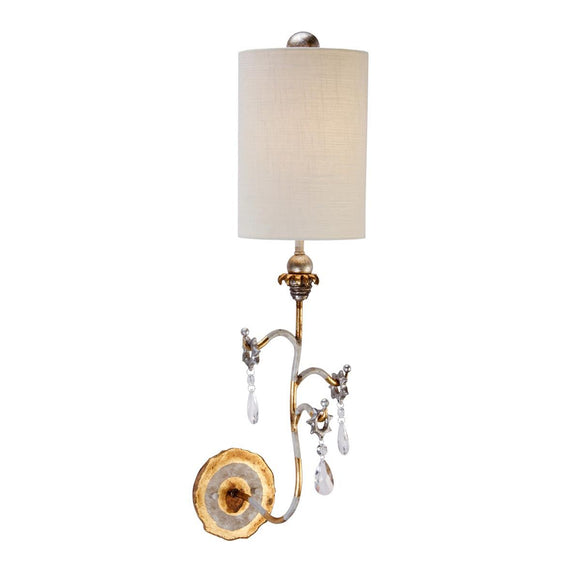 ELSTEAD Lighting Tivoli 1 Light Wall Light - Gold & Cream Patina