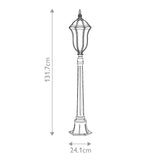 ELSTEAD Lighting Baton Rouge 3 Light Bollard - Walnut