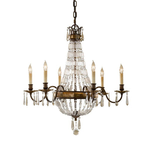 ELSTEAD Lighting Bellini 6 Light Chandelier - Oxidized Bronze/British Bronze