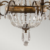 ELSTEAD Lighting Bellini 6 Light Chandelier - Oxidized Bronze/British Bronze