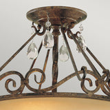 ELSTEAD Lighting Chateau 2 Light Semi-Flush Light - Mocha Bronze