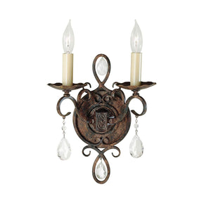 ELSTEAD Lighting Chateau 2 Light Wall Light - Mocha Bronze