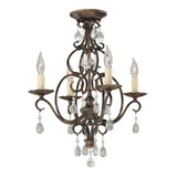 ELSTEAD Lighting Chateau 4 Light Chandelier - Mocha Bronze