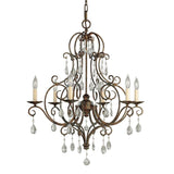 ELSTEAD Lighting Chateau 6 Light Chandelier - Mocha Bronze