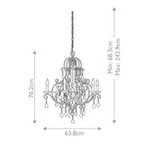 ELSTEAD Lighting Chateau 6 Light Chandelier - Mocha Bronze