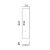 ELSTEAD Lighting Kenney 4 Light LED Wall Light - Sunrise Silver