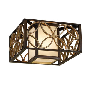 ELSTEAD Lighting Remy 2 Light Flush - Heritage Bronze/Parissiene Gold