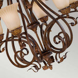 ELSTEAD Lighting Sonoma Valley 9 Light Chandelier - Aged Tortoise Shell