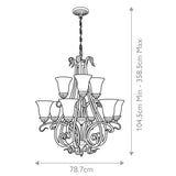 ELSTEAD Lighting Sonoma Valley 9 Light Chandelier - Aged Tortoise Shell