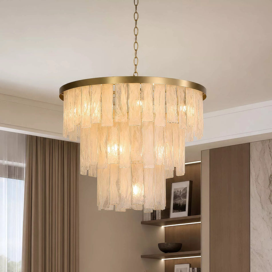 Formalux 10LT Pendant, Soft Gold with Milky Glass (E14)