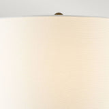 ELSTEAD Lighting Lafitte 1 Light Table Lamp - Distressed Gold with Cream Shade