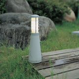 ELSTEAD Lighting Beta Aluminium 4-Ring Bollard - Matt Silver