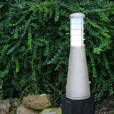 ELSTEAD Lighting Beta Aluminium 4-Ring Bollard - Matt Silver