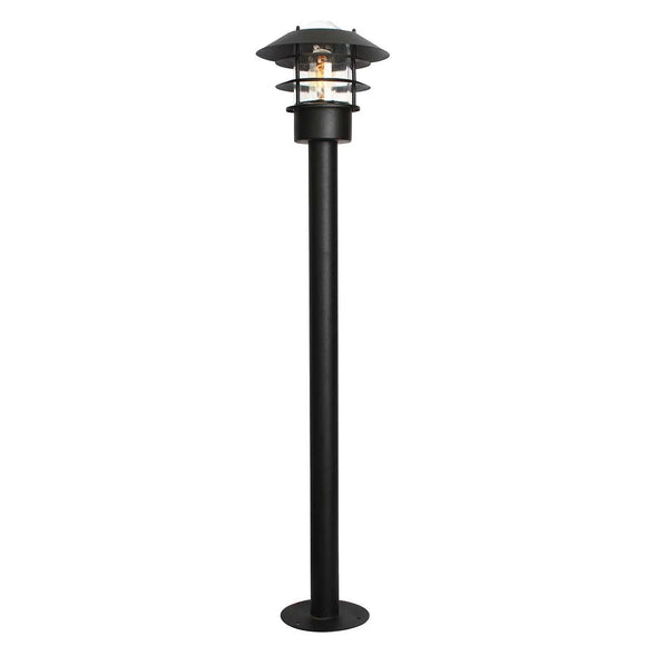 ELSTEAD Lighting Helsingor 1 Light Bollard Lantern - Black