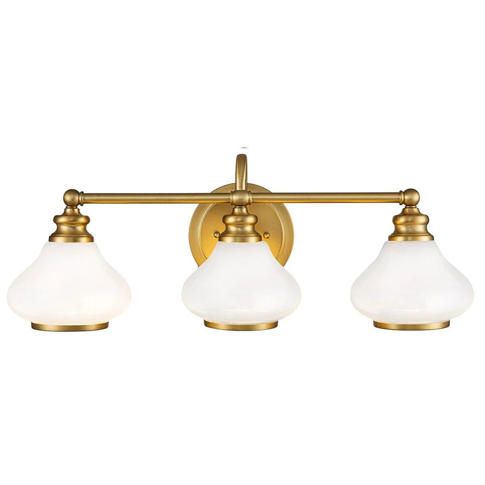 Ainsley 3 Light Wall Light - Brushed Brass