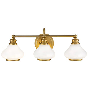 ELSTEAD Lighting Ainsley 3 Light Wall Light - Brushed Brass