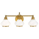 ELSTEAD Lighting Ainsley 3 Light Wall Light - Brushed Brass