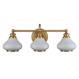 ELSTEAD Lighting Ainsley 3 Light Wall Light - Brushed Brass