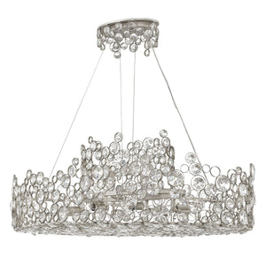 ELSTEAD Lighting Anya Linear Chandelier - Silver Leaf