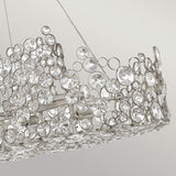 ELSTEAD Lighting Anya Linear Chandelier - Silver Leaf