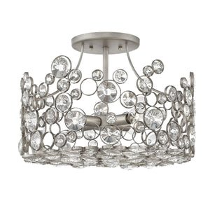 ELSTEAD Lighting Anya Semi Flush - Silver Leaf