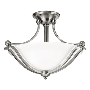 ELSTEAD Lighting Bolla 2 Light Semi-Flush - Brushed Nickel