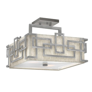 ELSTEAD Lighting Lanza 3 Light Semi-Flush - Antique Nickel