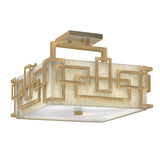 ELSTEAD Lighting Lanza 3 Light Semi-Flush - Brushed Bronze