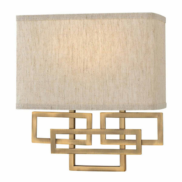 ELSTEAD Lighting Lanza 2 Light Wall Light - Brushed Bronze