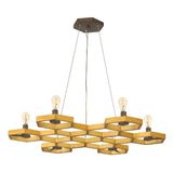 ELSTEAD Lighting Moxie 6 Light Pendant - Sunset Gold