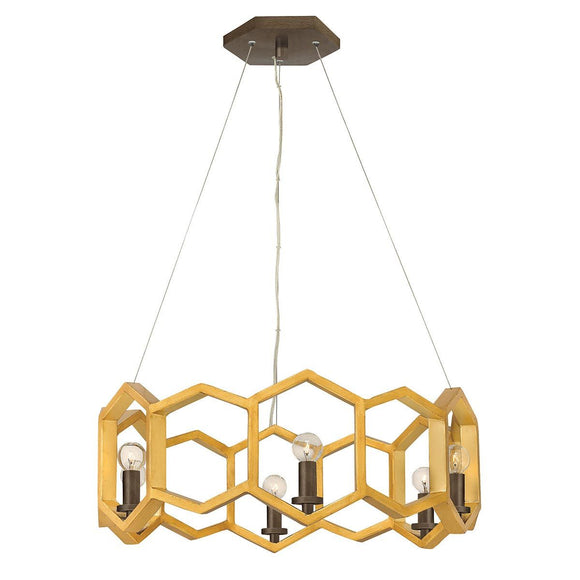 ELSTEAD Lighting Moxie 6 Light Pendant - Sunset Gold