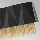 ELSTEAD Lighting Zuma 6 Light Pendant - Satin Black/ Gold