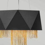 ELSTEAD Lighting Zuma 6 Light Pendant - Satin Black/ Gold