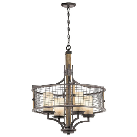 ELSTEAD Lighting Ahrendale 4 Light Chandelier - Anvil Iron